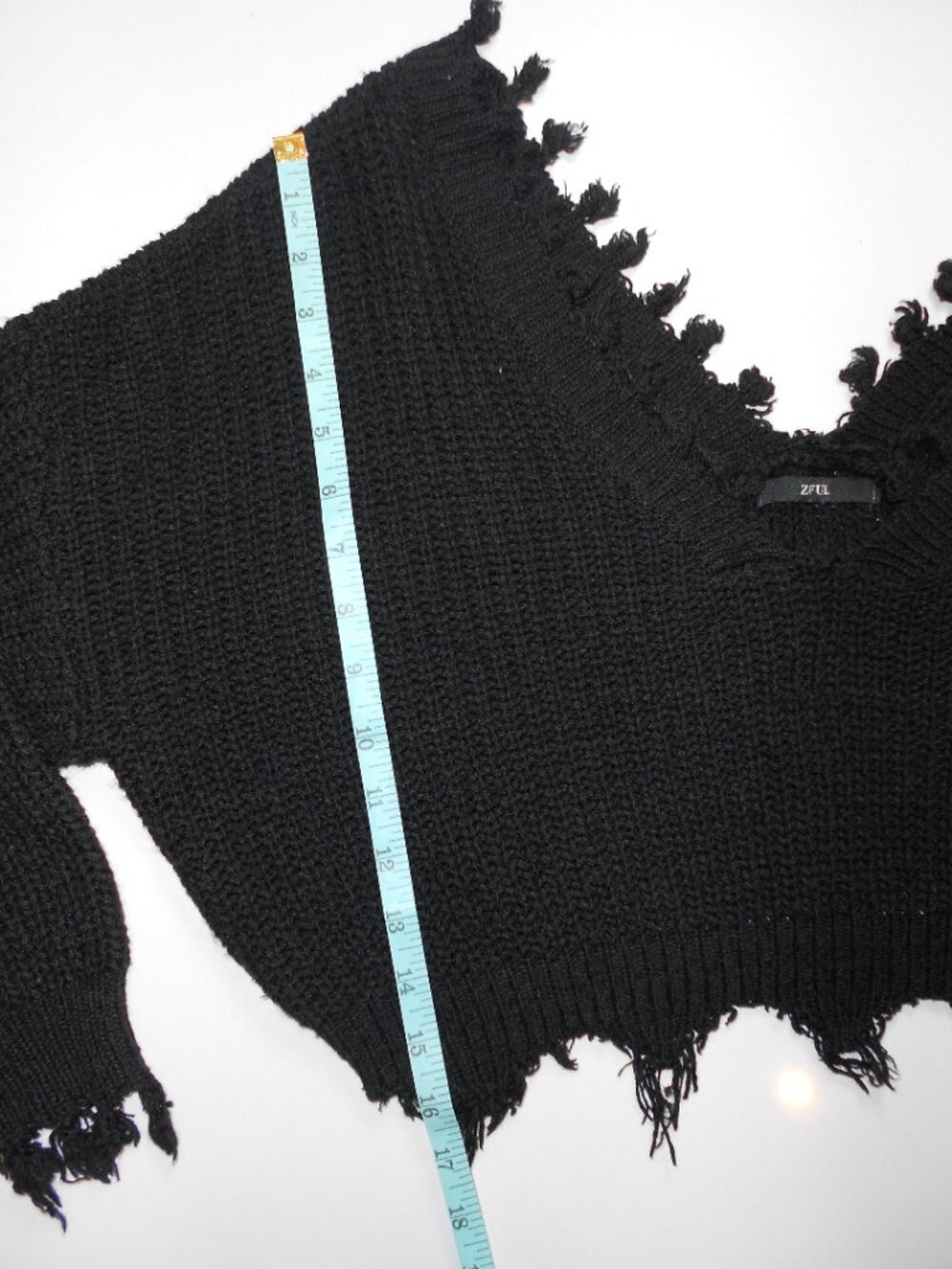 Zaful Fringe Black Top - Picture 7 of 9